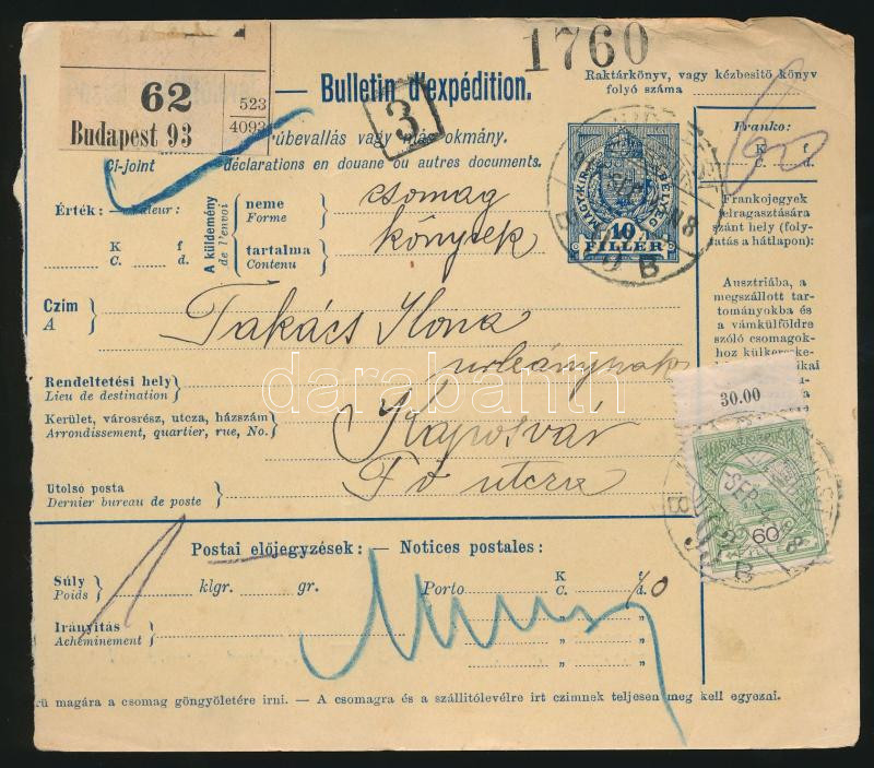 Lot 605 - Hungary Hungarian covers at a very low starting price -  Darabanth Co Ltd Online auction of stamps, postcards and other collectibles #287 