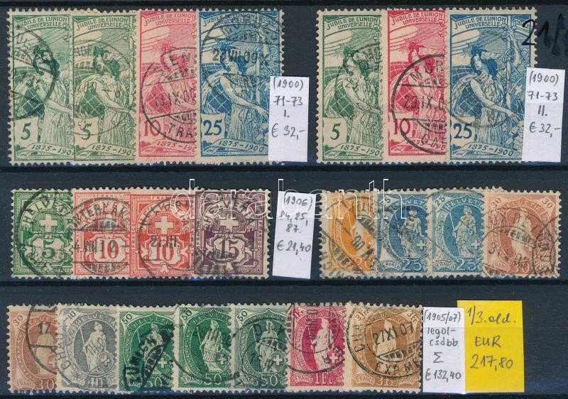Lot 1621 - Switzerland Nice lots to bid form a worldwide classic collection (To be continued) - Switzerland -  Darabanth Co Ltd Online auction of stamps, postcards and other collectibles #287 