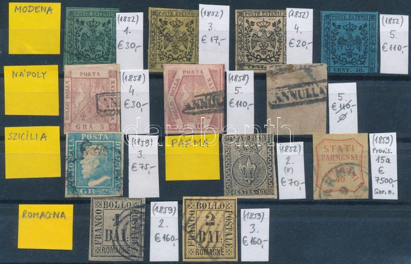 Lot 1612 - Italy Nice lots to bid form a worldwide classic collection (To be continued) - Italy -  Darabanth Co Ltd Online auction of stamps, postcards and other collectibles #287 