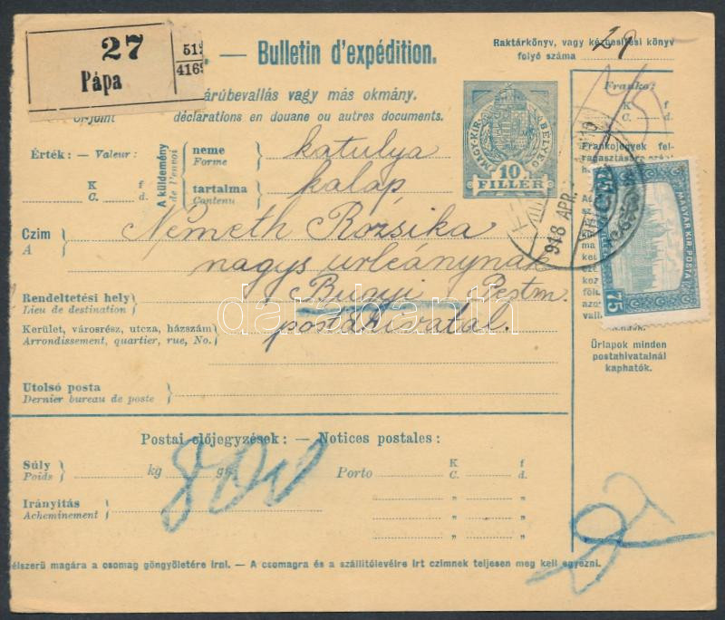 Lot 998 - Hungary Hungarian covers at a very low starting price - Darabanth Co Ltd Online auction of stamps, postcards and other collectibles #288 Lot 998 - Hungary Hungarian covers at a very low starting price - Darabanth Co Ltd Online auction of stamps, postcards and other collectibles #288