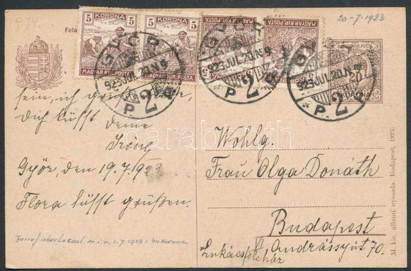 Lot 1144 - Hungary Hungarian covers at a very low starting price - Darabanth Co Ltd Online auction of stamps, postcards and other collectibles #288 Lot 1144 - Hungary Hungarian covers at a very low starting price - Darabanth Co Ltd Online auction of stamps, postcards and other collectibles #288