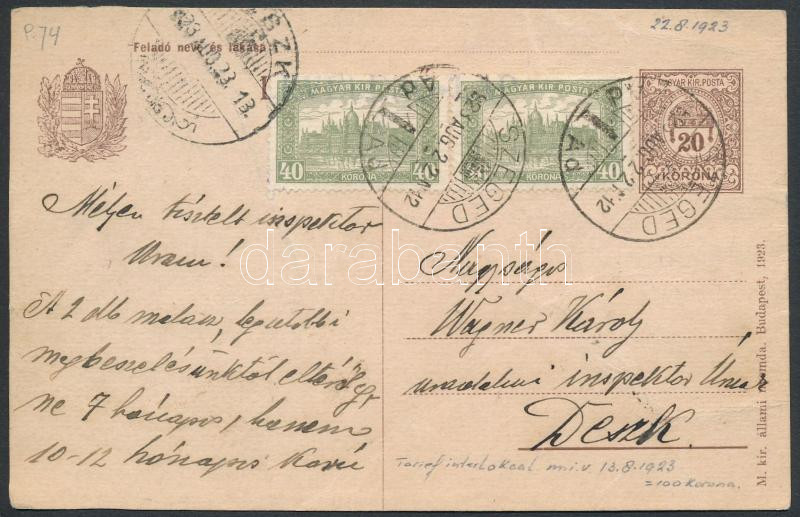 Lot 1142 - Hungary Hungarian covers at a very low starting price - Darabanth Co Ltd Online auction of stamps, postcards and other collectibles #288 Lot 1142 - Hungary Hungarian covers at a very low starting price - Darabanth Co Ltd Online auction of stamps, postcards and other collectibles #288