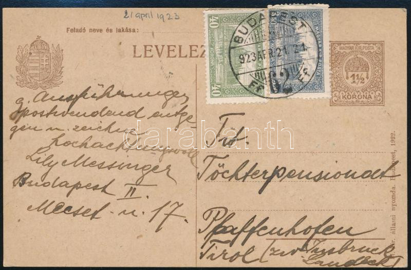 Lot 1133 - Hungary Hungarian covers at a very low starting price - Darabanth Co Ltd Online auction of stamps, postcards and other collectibles #288 Lot 1133 - Hungary Hungarian covers at a very low starting price - Darabanth Co Ltd Online auction of stamps, postcards and other collectibles #288