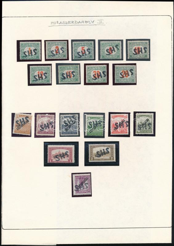 Lot 312 - Hungary Unexplored occupation material by pages -  Darabanth Co Ltd Online auction of stamps, postcards and other collectibles #288 