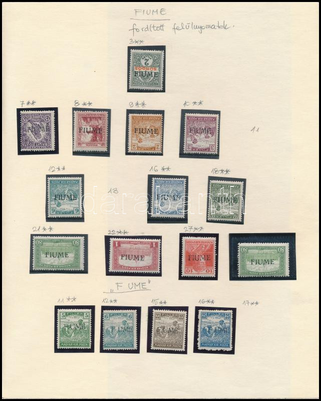 Lot 295 - Hungary Unexplored occupation material by pages - Darabanth Co Ltd Online auction of stamps, postcards and other collectibles #288 Lot 295 - Hungary Unexplored occupation material by pages - Darabanth Co Ltd Online auction of stamps, postcards and other collectibles #288