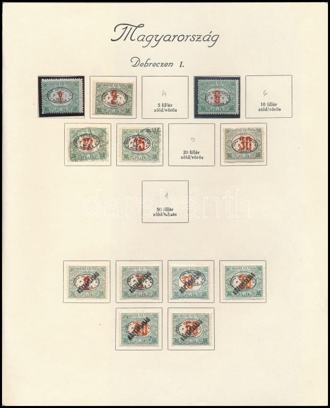 Lot 296 - Hungary Unexplored occupation material by pages - Darabanth Co Ltd Online auction of stamps, postcards and other collectibles #288 Lot 296 - Hungary Unexplored occupation material by pages - Darabanth Co Ltd Online auction of stamps, postcards and other collectibles #288