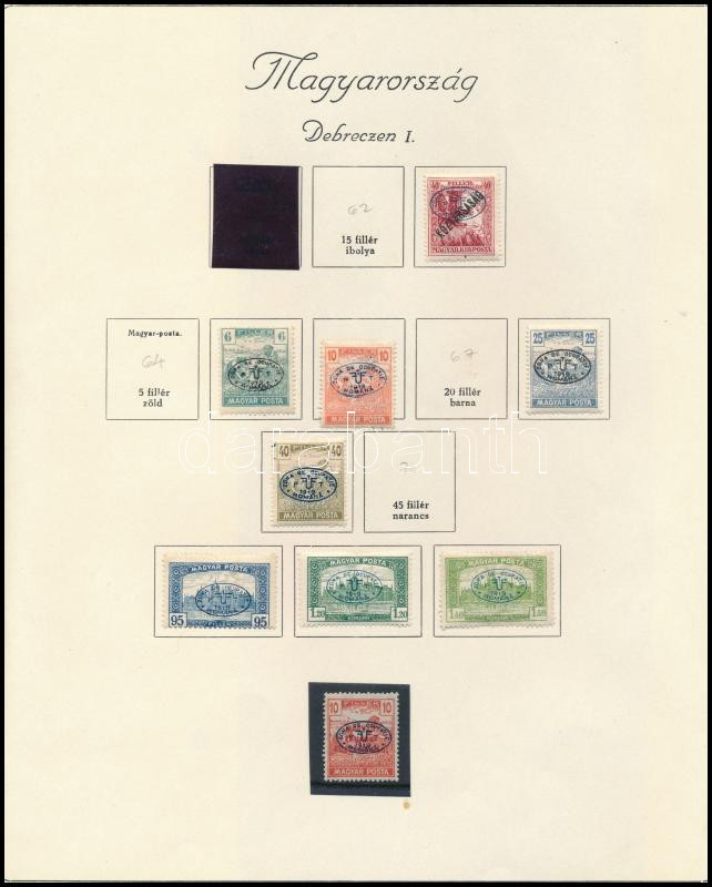 Lot 297 - Hungary Unexplored occupation material by pages - Darabanth Co Ltd Online auction of stamps, postcards and other collectibles #288 Lot 297 - Hungary Unexplored occupation material by pages - Darabanth Co Ltd Online auction of stamps, postcards and other collectibles #288
