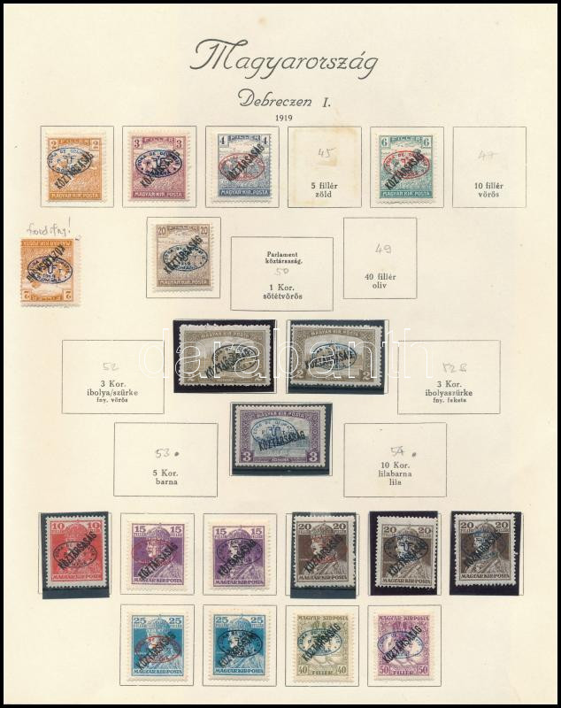 Lot 298 - Hungary Unexplored occupation material by pages - Darabanth Co Ltd Online auction of stamps, postcards and other collectibles #288 Lot 298 - Hungary Unexplored occupation material by pages - Darabanth Co Ltd Online auction of stamps, postcards and other collectibles #288