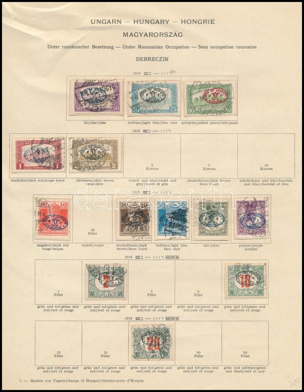 Lot 315 - Hungary Unexplored occupation material by pages -  Darabanth Co Ltd Online auction of stamps, postcards and other collectibles #288 