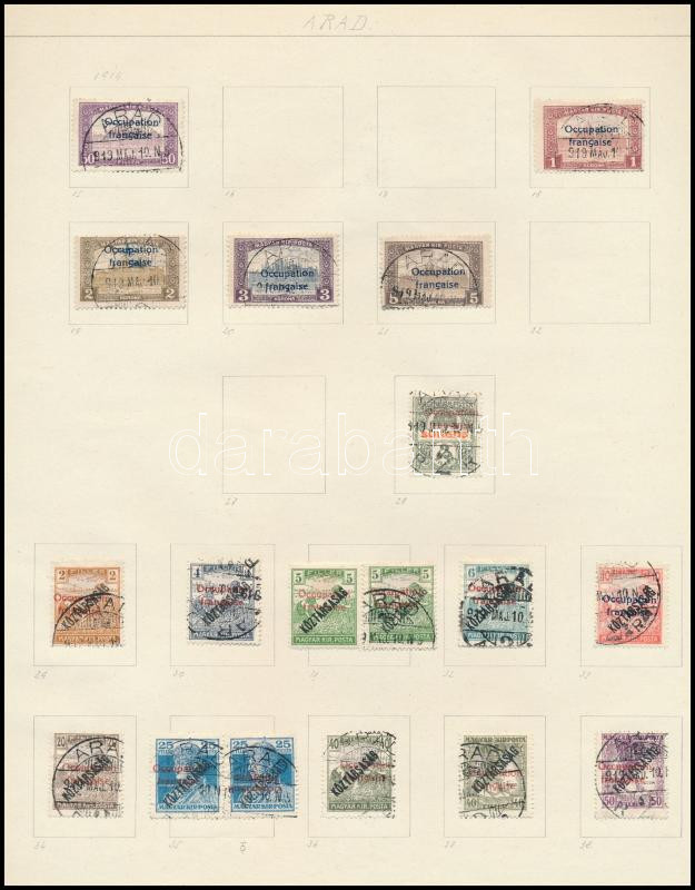 Lot 318 - Hungary Unexplored occupation material by pages -  Darabanth Co Ltd Online auction of stamps, postcards and other collectibles #288 