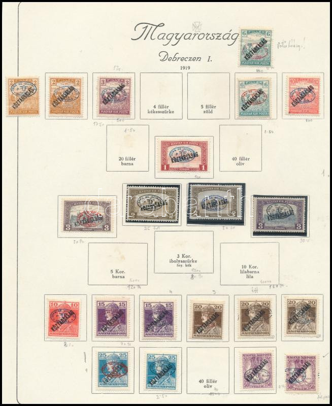 Lot 299 - Hungary Unexplored occupation material by pages - Darabanth Co Ltd Online auction of stamps, postcards and other collectibles #288 Lot 299 - Hungary Unexplored occupation material by pages - Darabanth Co Ltd Online auction of stamps, postcards and other collectibles #288