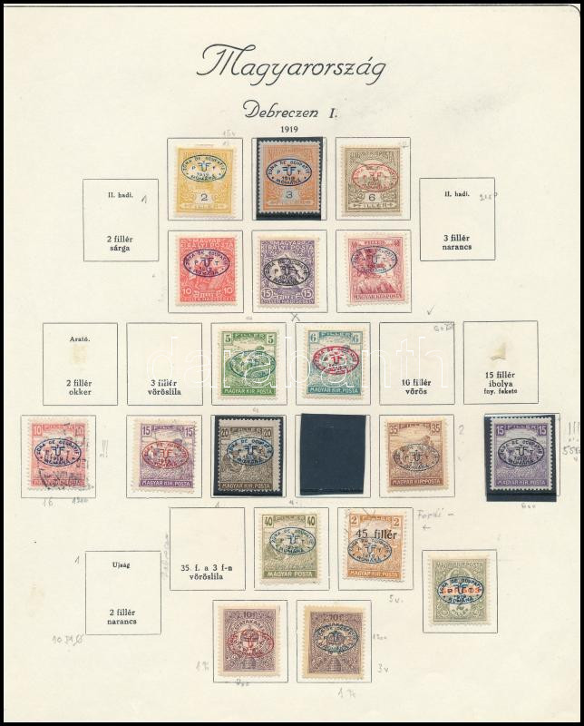 Lot 301 - Hungary Unexplored occupation material by pages - Darabanth Co Ltd Online auction of stamps, postcards and other collectibles #288 Lot 301 - Hungary Unexplored occupation material by pages - Darabanth Co Ltd Online auction of stamps, postcards and other collectibles #288