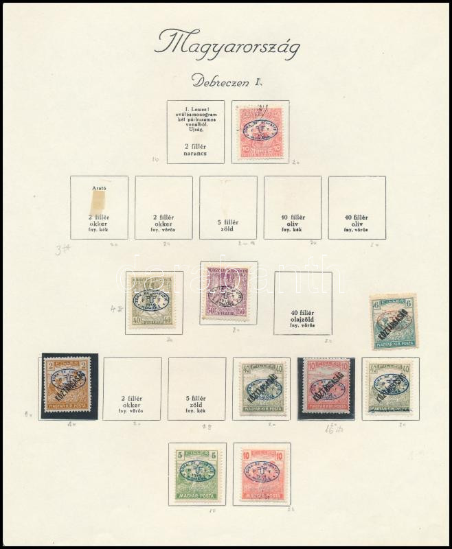 Lot 302 - Hungary Unexplored occupation material by pages -  Darabanth Co Ltd Online auction of stamps, postcards and other collectibles #288 