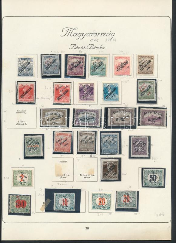 Lot 303 - Hungary Unexplored occupation material by pages -  Darabanth Co Ltd Online auction of stamps, postcards and other collectibles #288 