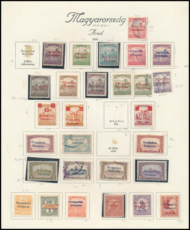 Lot 304 - Hungary Unexplored occupation material by pages -  Darabanth Co Ltd Online auction of stamps, postcards and other collectibles #288 
