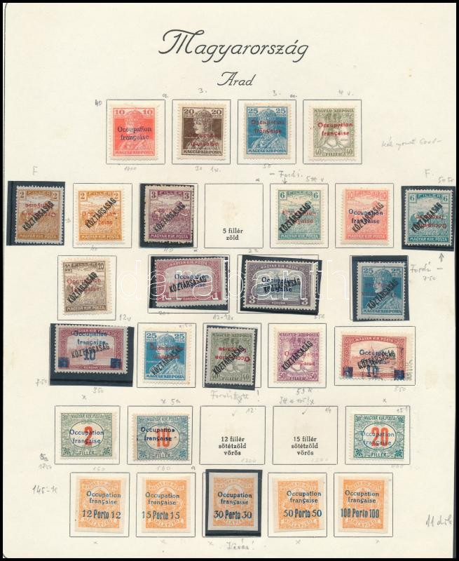 Lot 305 - Hungary Unexplored occupation material by pages -  Darabanth Co Ltd Online auction of stamps, postcards and other collectibles #288 