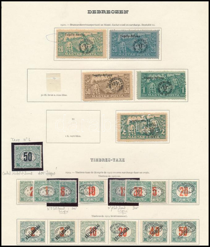 Lot 306 - Hungary Unexplored occupation material by pages -  Darabanth Co Ltd Online auction of stamps, postcards and other collectibles #288 