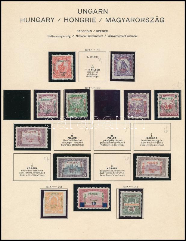 Lot 307 - Hungary Unexplored occupation material by pages -  Darabanth Co Ltd Online auction of stamps, postcards and other collectibles #288 