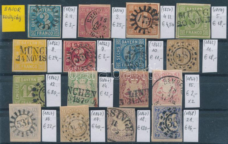 Lot 1939 - mixed worldwide Nice lots to bid form a worldwide classic collection (To be continued) - German States - Bavaria - Darabanth Co Ltd Online auction of stamps, postcards and other collectibles #288 Lot 1939 - mixed worldwide Nice lots to bid form a worldwide classic collection (To be continued) - German States - Bavaria - Darabanth Co Ltd Online auction of stamps, postcards and other collectibles #288