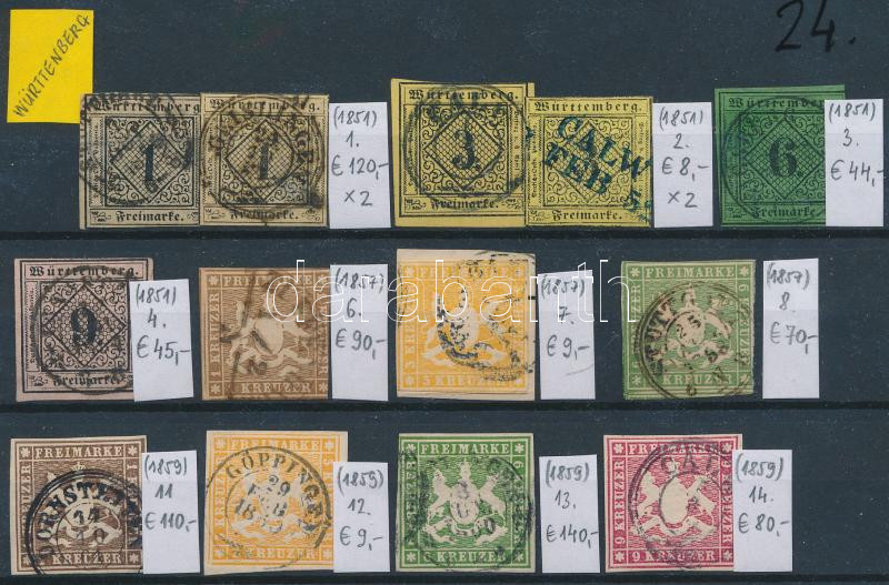 Lot 1959 - mixed worldwide Nice lots to bid form a worldwide classic collection (To be continued) - German States - Württemberg - Darabanth Co Ltd Online auction of stamps, postcards and other collectibles #288 Lot 1959 - mixed worldwide Nice lots to bid form a worldwide classic collection (To be continued) - German States - Württemberg - Darabanth Co Ltd Online auction of stamps, postcards and other collectibles #288