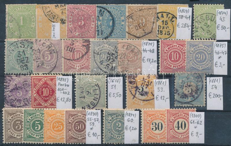 Lot 1961 - mixed worldwide Nice lots to bid form a worldwide classic collection (To be continued) - German States - Württemberg - Darabanth Co Ltd Online auction of stamps, postcards and other collectibles #288 Lot 1961 - mixed worldwide Nice lots to bid form a worldwide classic collection (To be continued) - German States - Württemberg - Darabanth Co Ltd Online auction of stamps, postcards and other collectibles #288