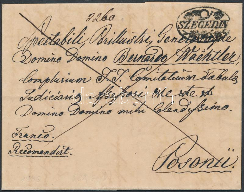 Lot 112 - Hungary philately and postal history hungary - prephilatelic covers -  Darabanth Co Ltd Major Auction of stamps, postcards and other collectibles #26 