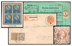 426. Gyorsárverés maradékeladás - Kiemelt magyar filatélia tételek és gyűjtemények