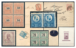 514 Auction: philately, postcards, numismatics, artwork, books, colletibles, jewelry sale of the unsold lots - Selected Hungarian items and collections