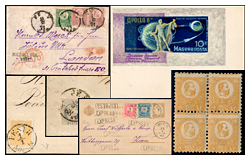 518 Auktion: Philatelie, Postkarten, Numismatik, Kunstwerke, Bücher, Schreibwaren, Schmuck - Erlesene Lose und Sammlungen Ungarn