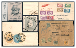 521 Auction: philately, postcards, numismatics, artwork, books, collectibles, jewelry - Hungarian philately and postal history