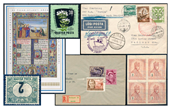 41. Gelaufene Gross-Auktion - Philatelie und Postgesichte Ungarn - Online