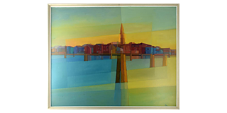 Geometry and action painting - exhibition by Manfred Karsch - Paintings and graphics
