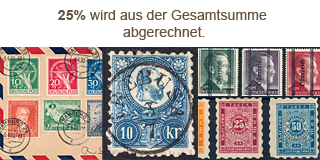 55. Gelaufene Fixpreis Angebot - 25% Sommerrabatt auf Briefmarken!