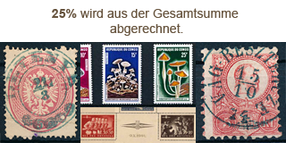 57. Gelaufene Fixpreis Angebot - 25% Sommerrabatt auf Briefmarken!