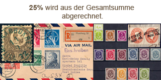 58. Gelaufene Fixpreis Angebot - 25% Sommerrabatt auf Briefmarken!