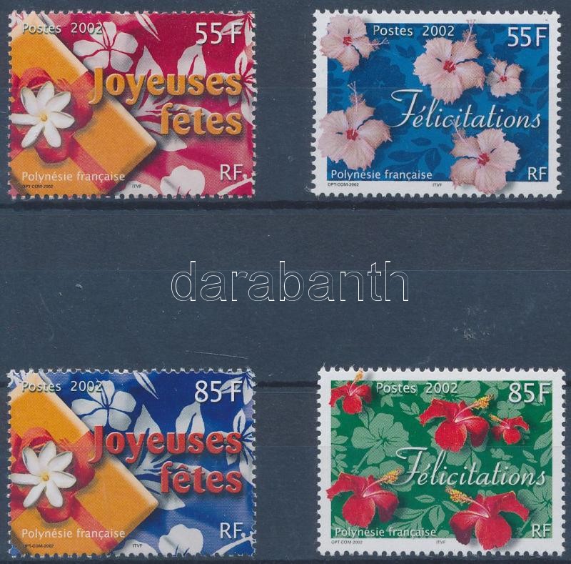 Üdvözlőbélyegek 2 sor, Greeting stamps 2 sets