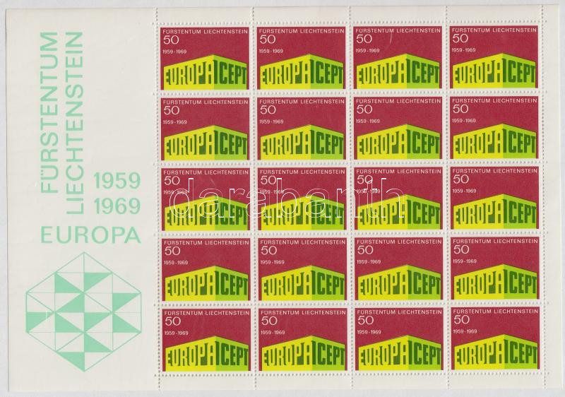 Europa CEPT minisheet, Europa CEPT kisív