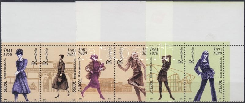 Női divat a 20. században II sor ívsarki párokban, Women's fashion in the 20th century II set corner pairs