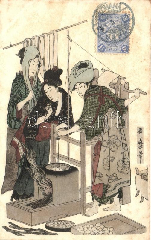 Japán folklór, Japanese folklore, egg cooking