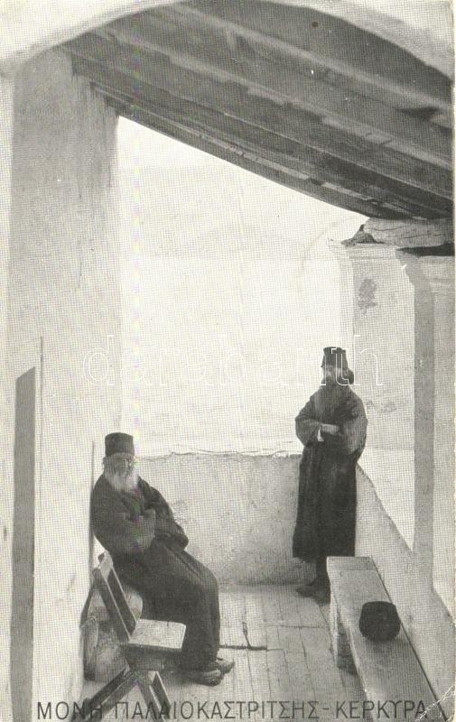 Palaiokastritsa, Monastery, orthodox priests