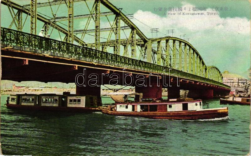 Tokyo, Kokugikwan bridge, ships