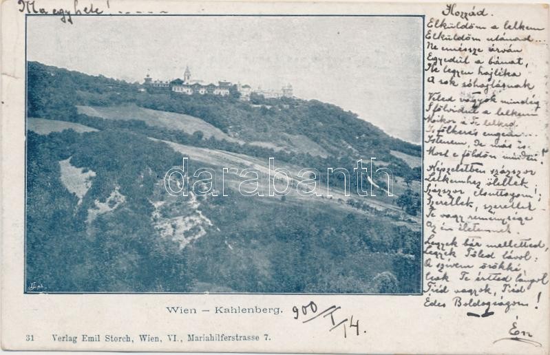 Vienna, Wien XIX. Kahlenberg