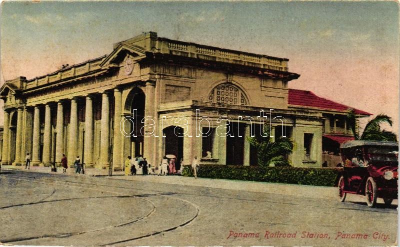 Panama City, Panama railroad station, automobile