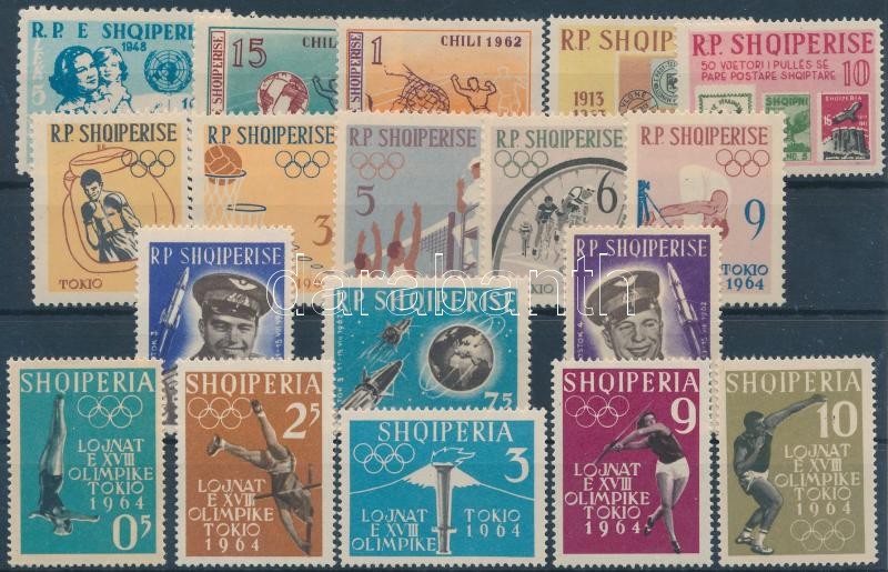 1959-1963 18 db bélyeg, közte teljes sorok, 1959-1963 18 stamps