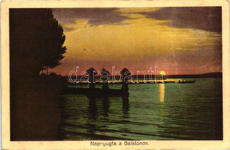 Balaton, napnyugta