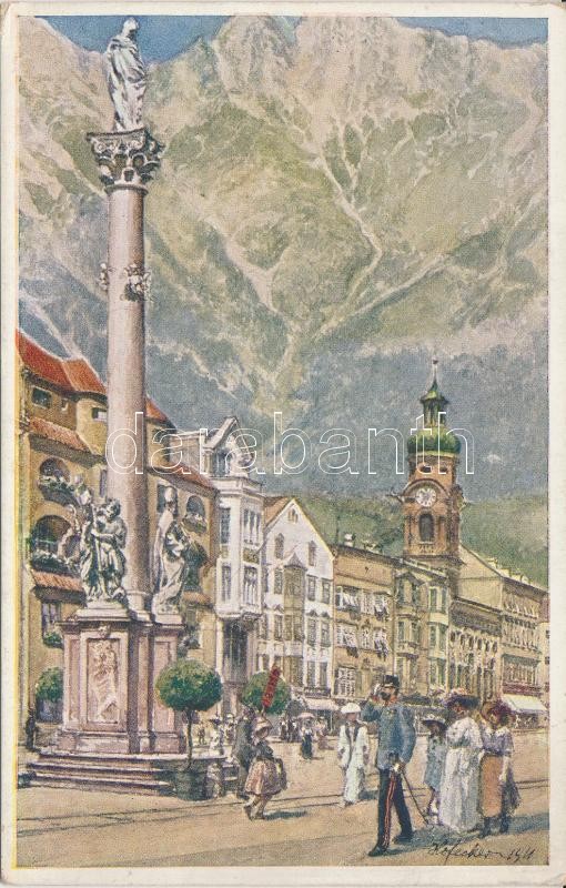 Innsbruck, Maria Theresienstrasse / street, B.K.W.I. Serie 288/3. s: Hofecker