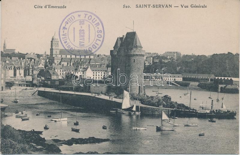 Saint-Servan, port, steamship