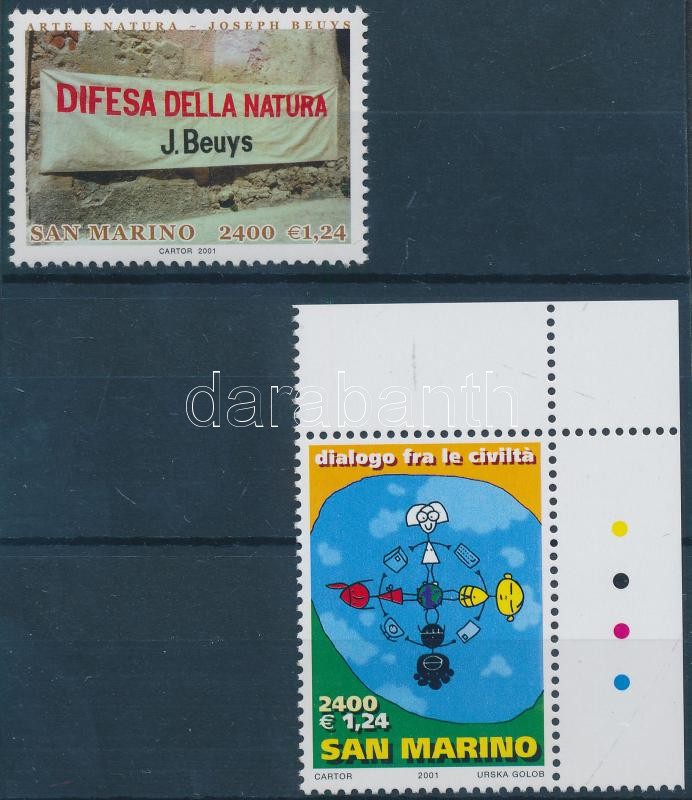 Művészet és természet + civilizációk párbeszéde bélyeg, Art and Nature + Civilizations Dialogue stamp