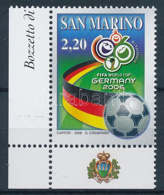 Foci VB Németország ívsarki bélyeg, Football World Cup Germany margin stamp