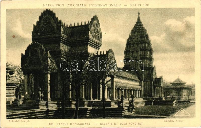 Paris, Exposition Coloniale Internationale, temple D'Angkor Vat, galerie et tour nord-est / International Exhibition